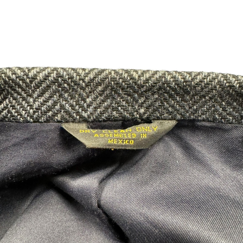 Vintage Farah Blazer Mens 42L Tweed Wool Herringbone Suit Jacket Formal Business - Picture 8 of 11